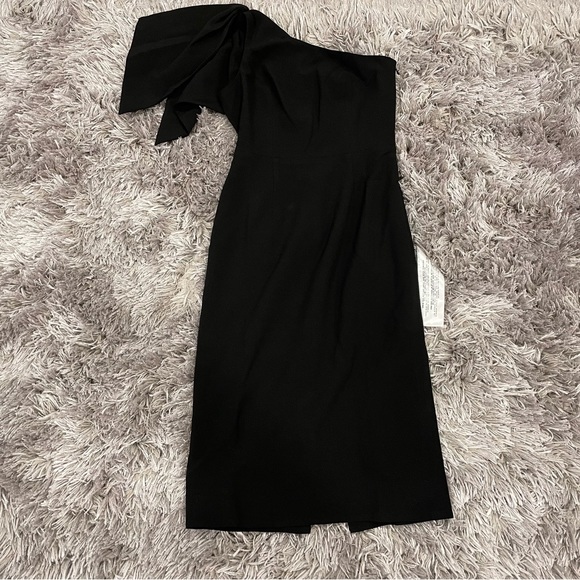 Dress the Population Tiffany One Sleeve Midi Dress Medium M - Picture 2 of 10